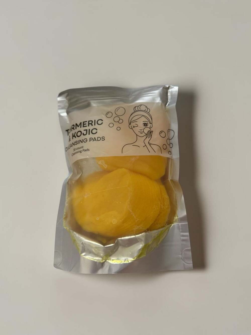 Miaofutong Turmeric & Kojic Acid Cleansing Pads, 30 Count